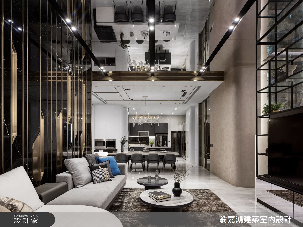 116坪新成屋(5年以下)＿現代奢華風客廳餐廳案例圖片＿翁嘉鴻建築室內設計｜懷生設計＿懷生_64.新竹-J House之22