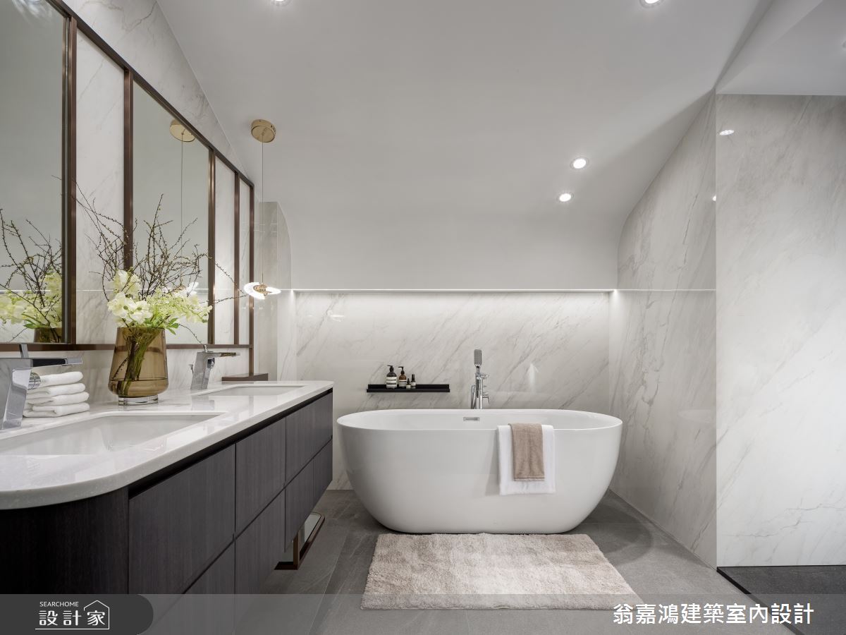 116坪新成屋(5年以下)＿現代奢華風浴室案例圖片＿翁嘉鴻建築室內設計｜懷生設計＿懷生_64.新竹-J House之15