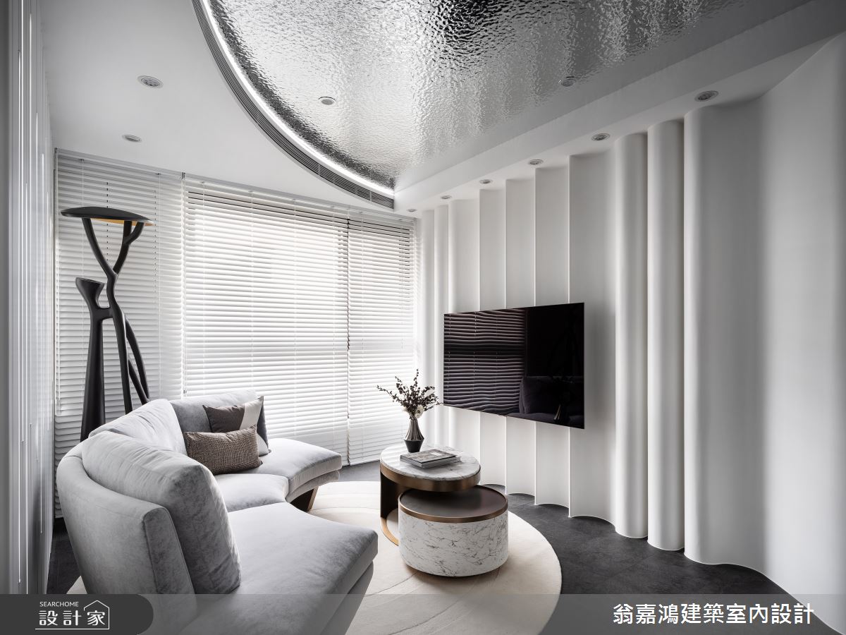20坪新成屋(5年以下)＿現代風客廳案例圖片＿翁嘉鴻建築室內設計｜懷生設計＿懷生_65.台北-L House之15