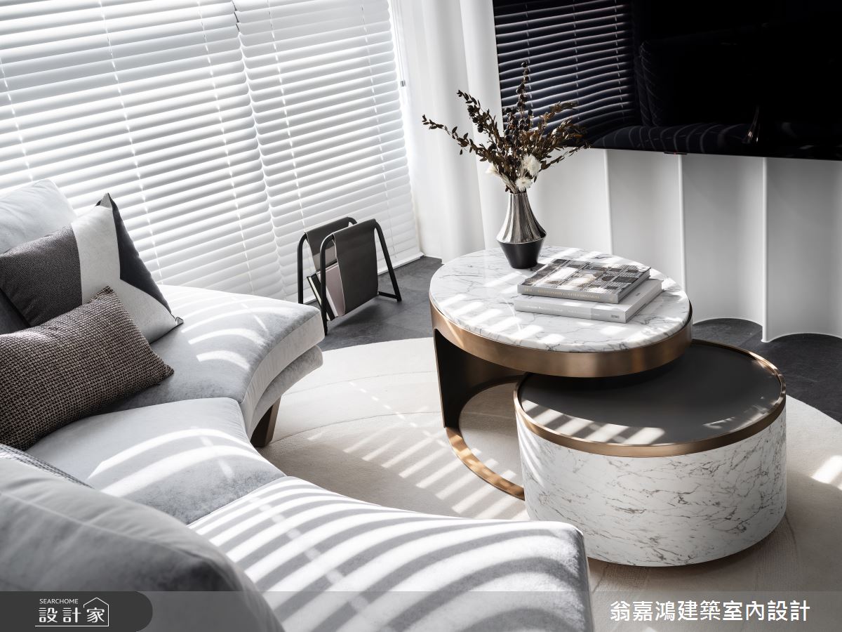20坪新成屋(5年以下)＿現代風客廳案例圖片＿翁嘉鴻建築室內設計｜懷生設計＿懷生_65.台北-L House之28