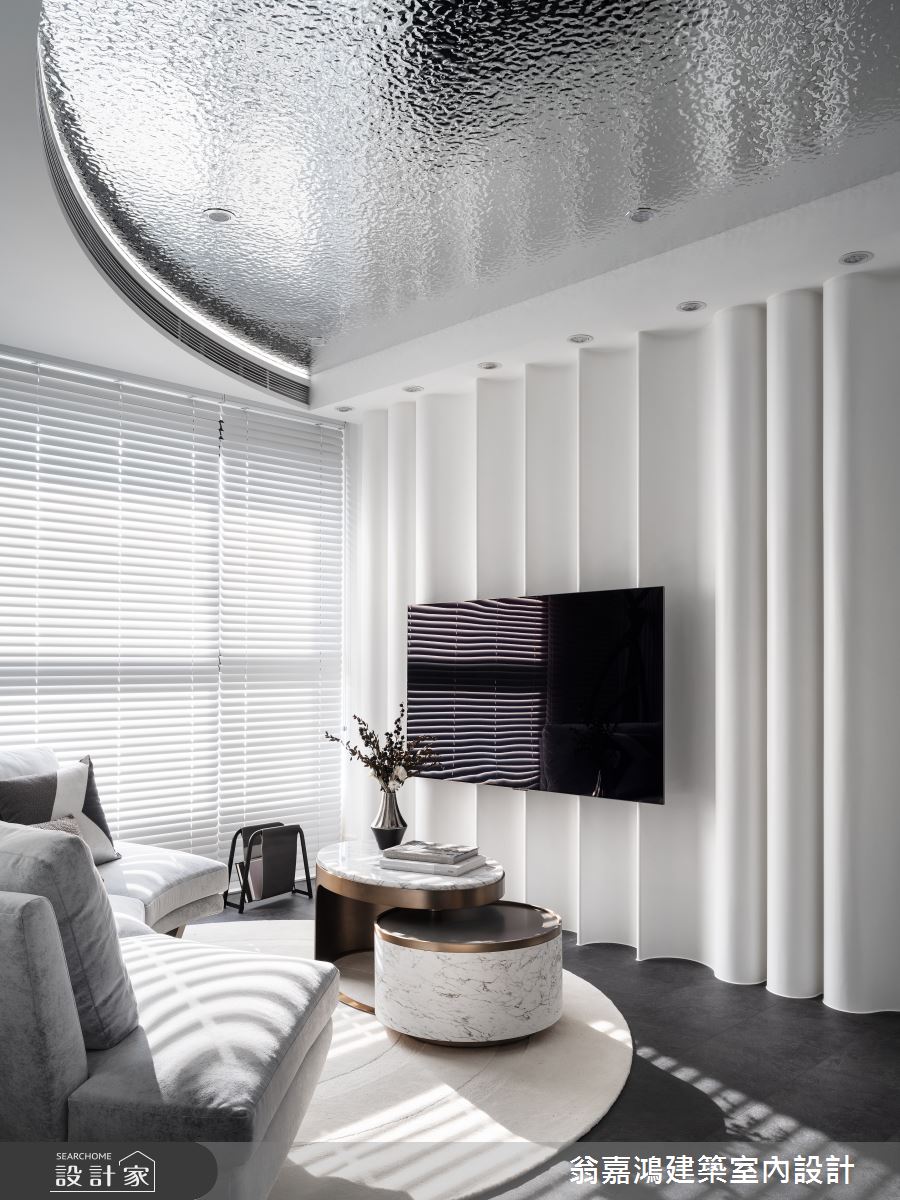 20坪新成屋(5年以下)＿現代風客廳案例圖片＿翁嘉鴻建築室內設計｜懷生設計＿懷生_65.台北-L House之18