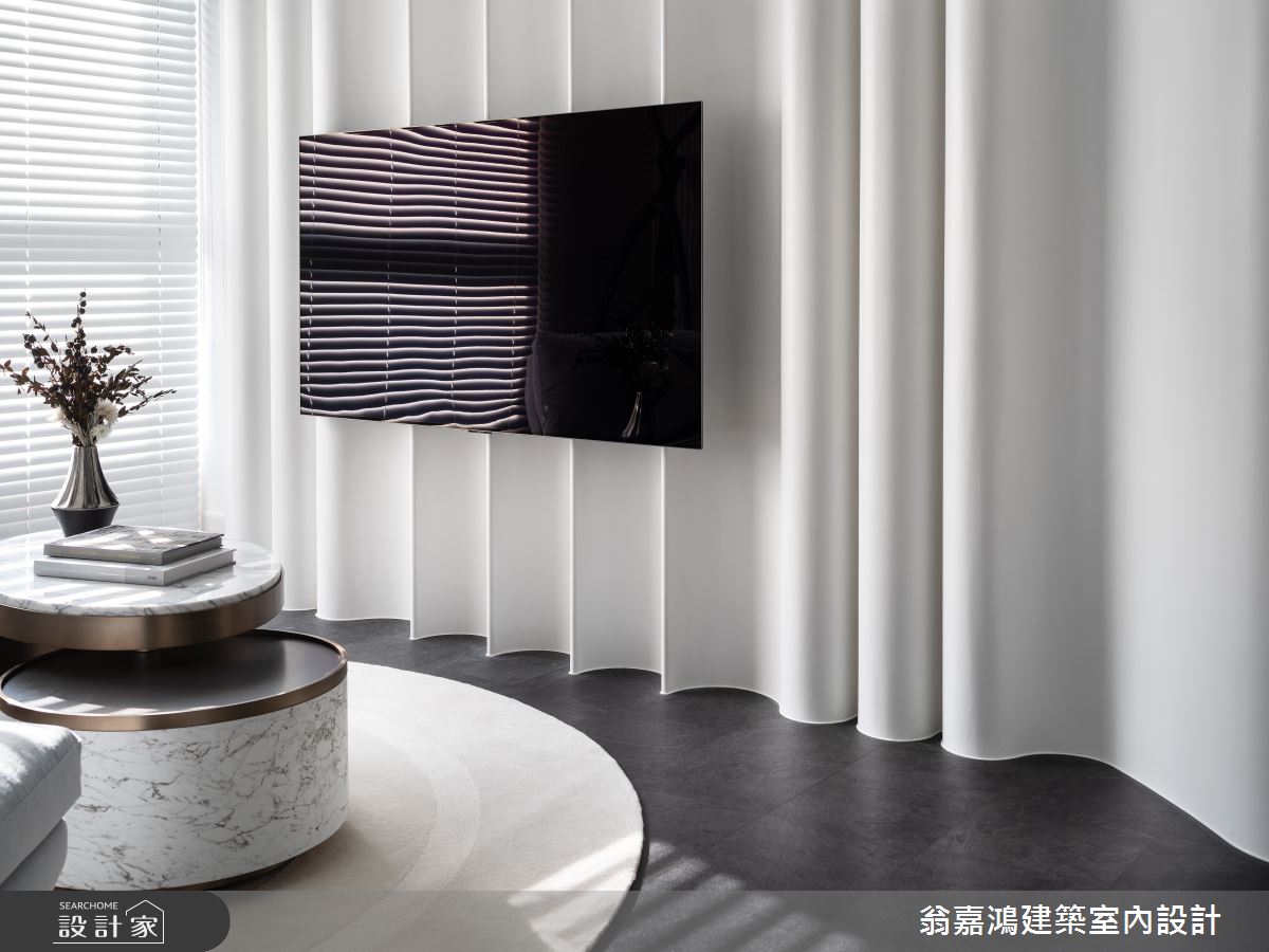 20坪新成屋(5年以下)＿現代風客廳案例圖片＿翁嘉鴻建築室內設計｜懷生設計＿懷生_65.台北-L House之17