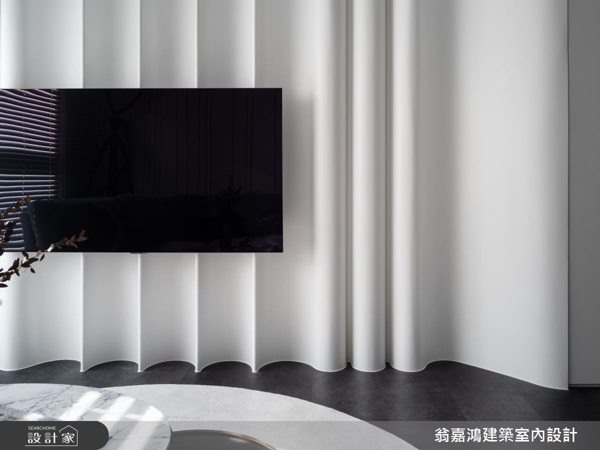 20坪新成屋(5年以下)＿現代風客廳案例圖片＿翁嘉鴻建築室內設計｜懷生設計＿懷生_65.台北-L House之16