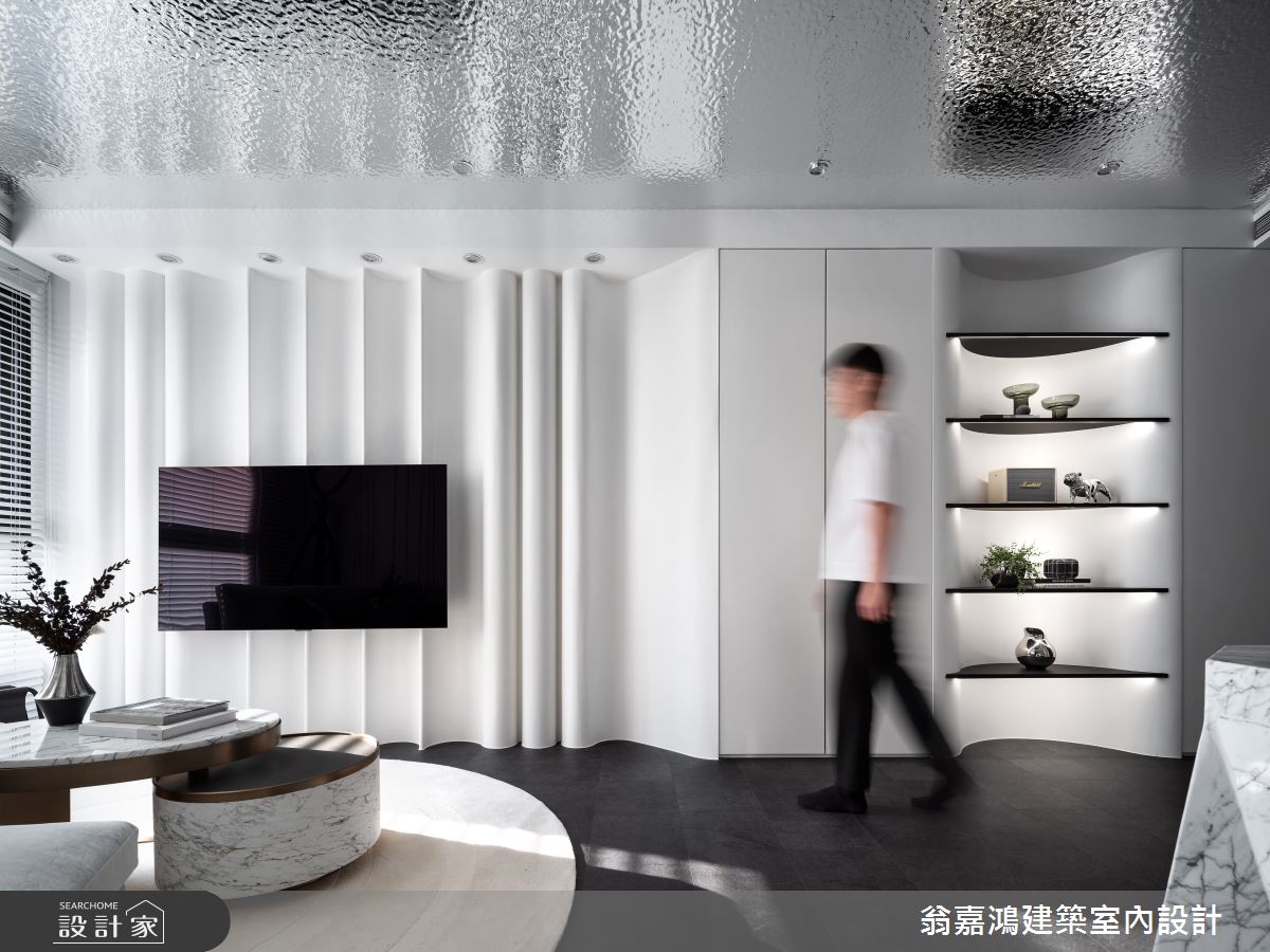 20坪新成屋(5年以下)＿現代風客廳案例圖片＿翁嘉鴻建築室內設計｜懷生設計＿懷生_65.台北-L House之13
