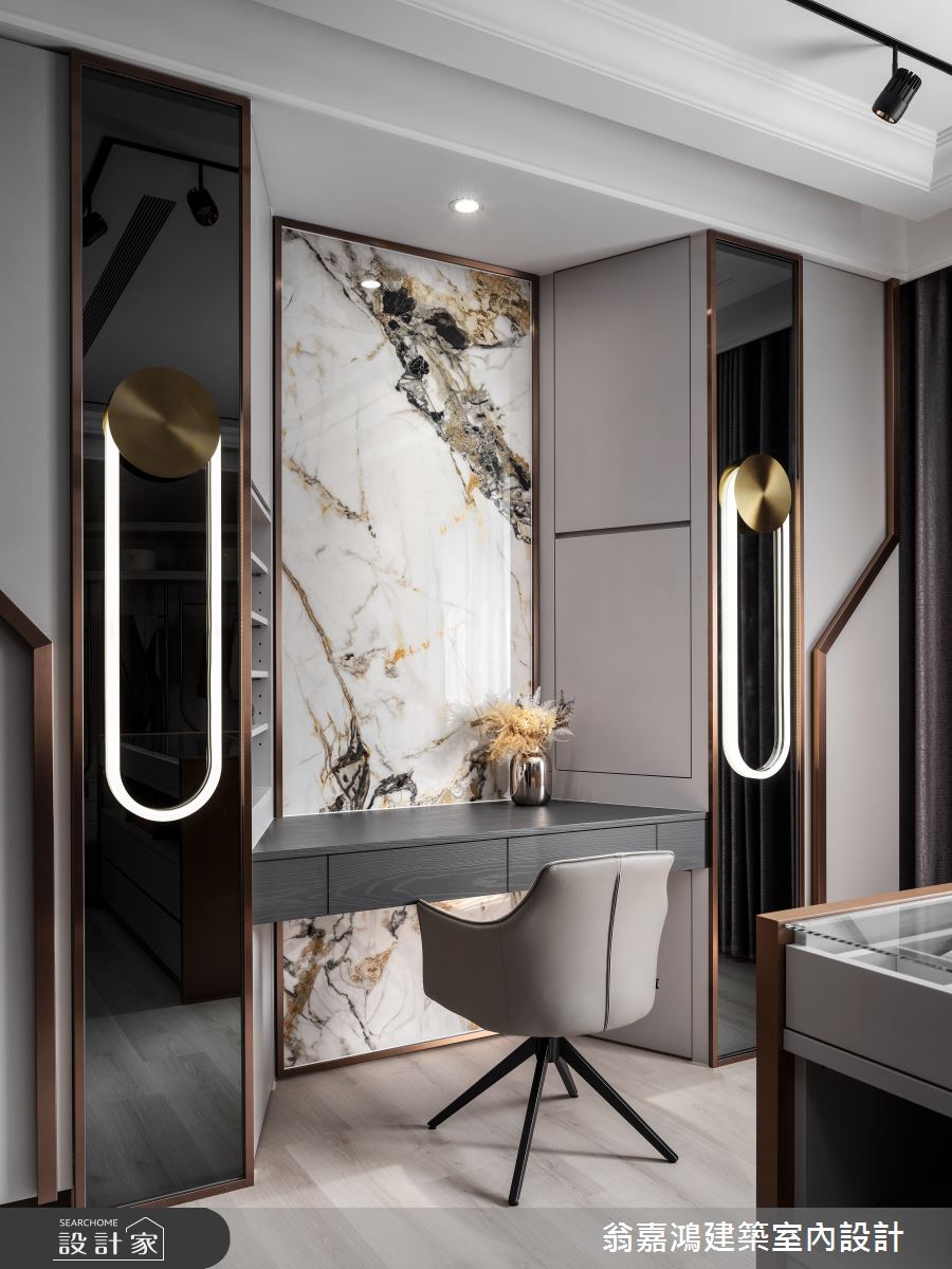 180坪新成屋(5年以下)＿現代奢華風更衣間案例圖片＿翁嘉鴻建築室內設計｜懷生設計＿懷生_66.苗栗-L House之6