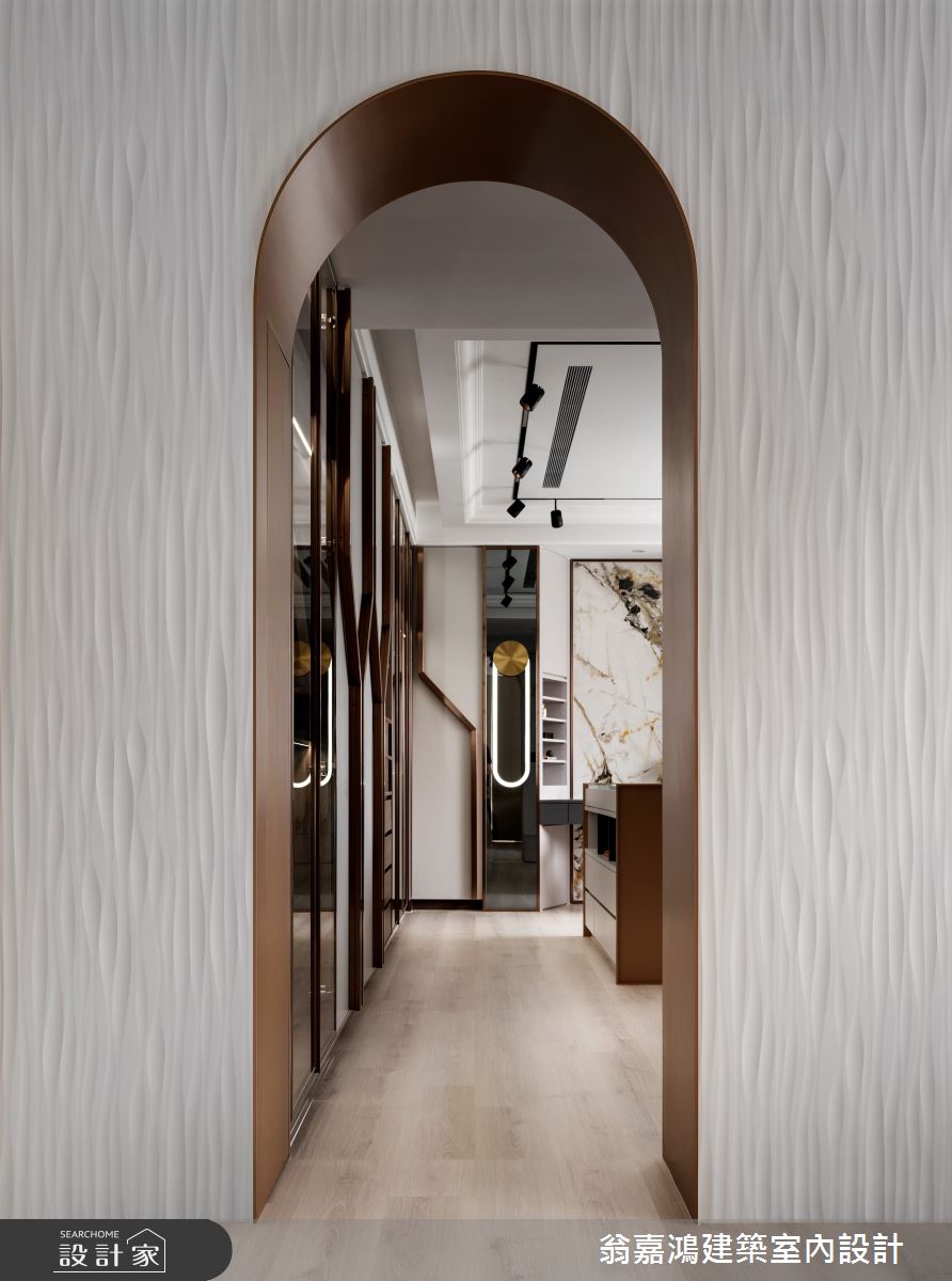 180坪新成屋(5年以下)＿現代奢華風更衣間走廊案例圖片＿翁嘉鴻建築室內設計｜懷生設計＿懷生_66.苗栗-L House之8
