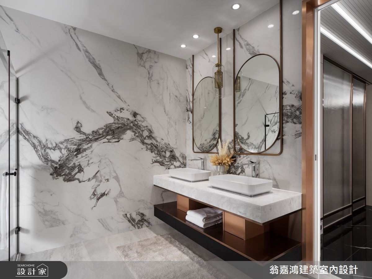 180坪新成屋(5年以下)＿現代奢華風浴室案例圖片＿翁嘉鴻建築室內設計｜懷生設計＿懷生_66.苗栗-L House之27