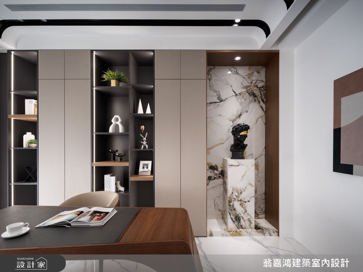 180坪新成屋(5年以下)＿現代奢華風書房工作區多功能室案例圖片＿翁嘉鴻建築室內設計｜懷生設計＿懷生_66.苗栗-L House之29