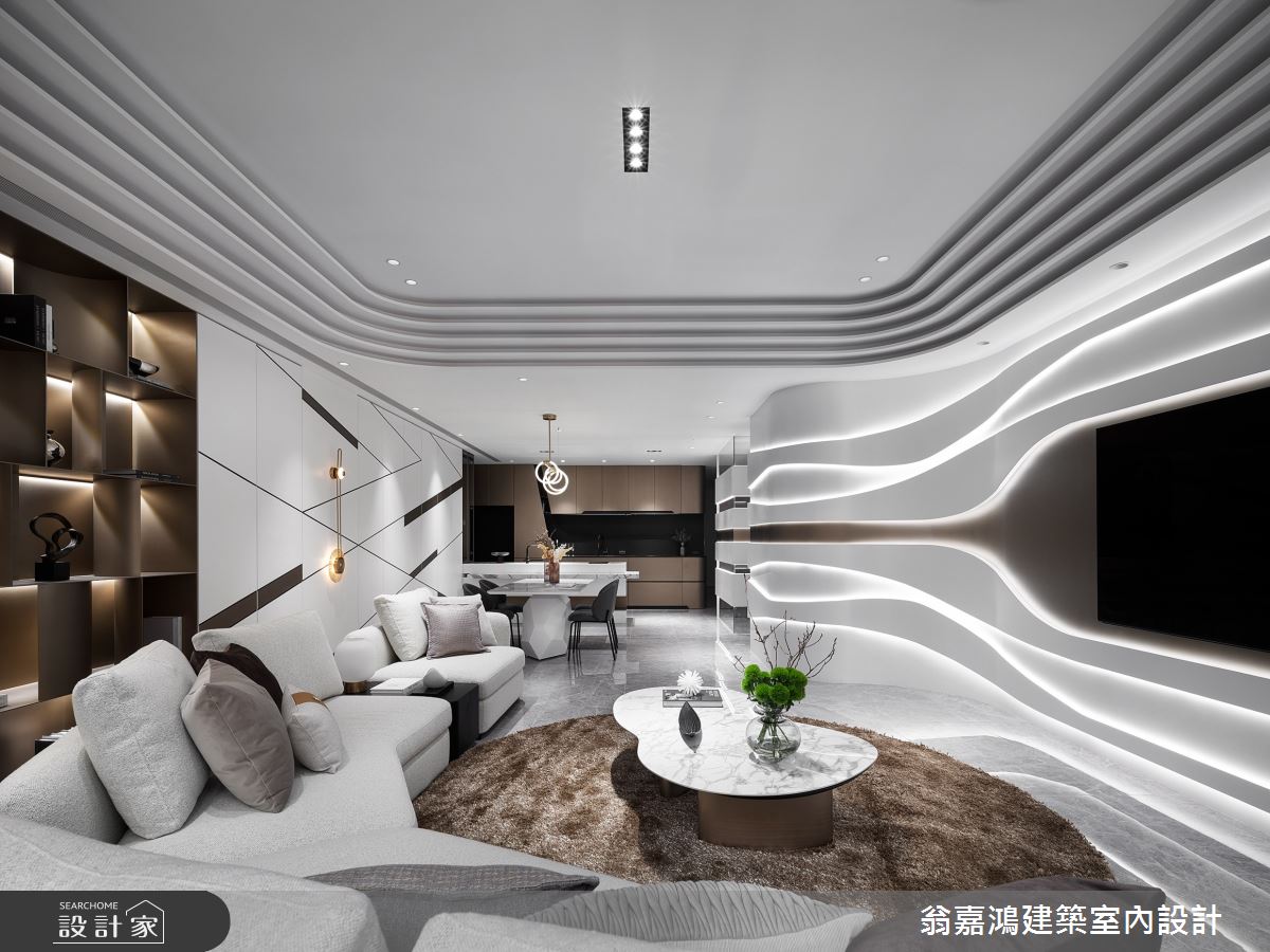 220坪毛胚屋＿現代風客廳餐廳案例圖片＿翁嘉鴻建築室內設計｜懷生設計＿懷生_68.桃園-C House之1