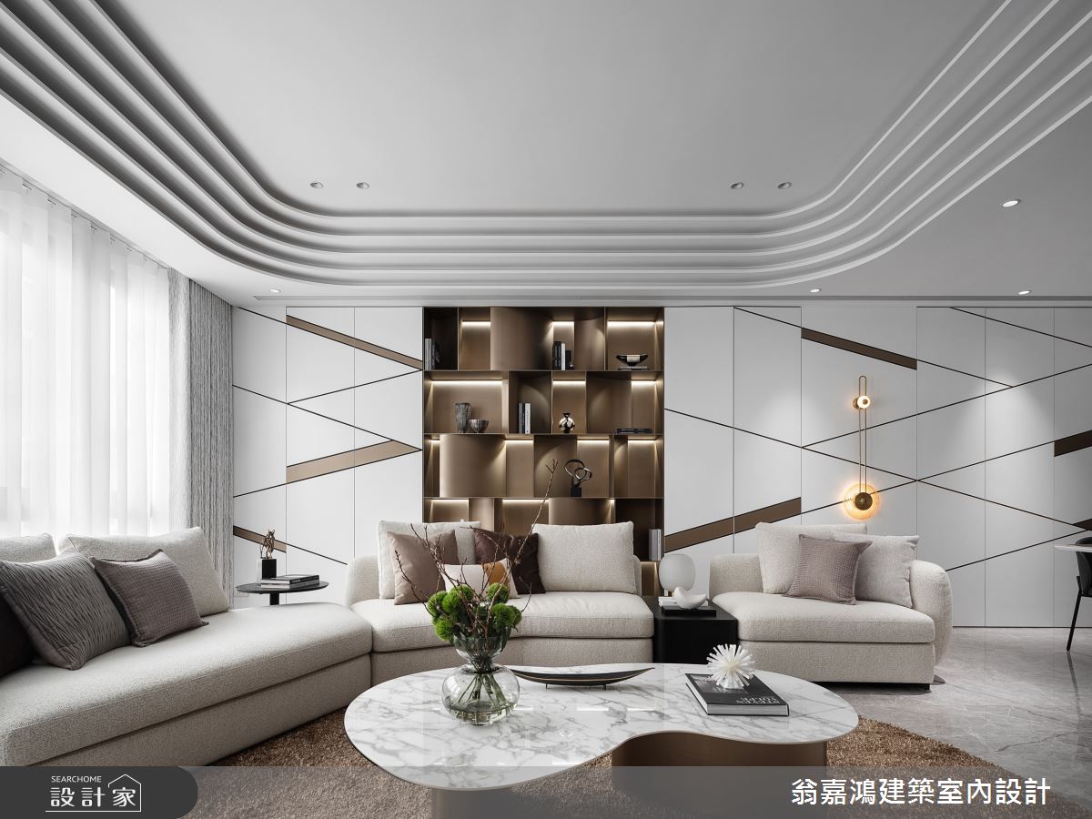 220坪毛胚屋＿現代風客廳案例圖片＿翁嘉鴻建築室內設計｜懷生設計＿懷生_68.桃園-C House之5