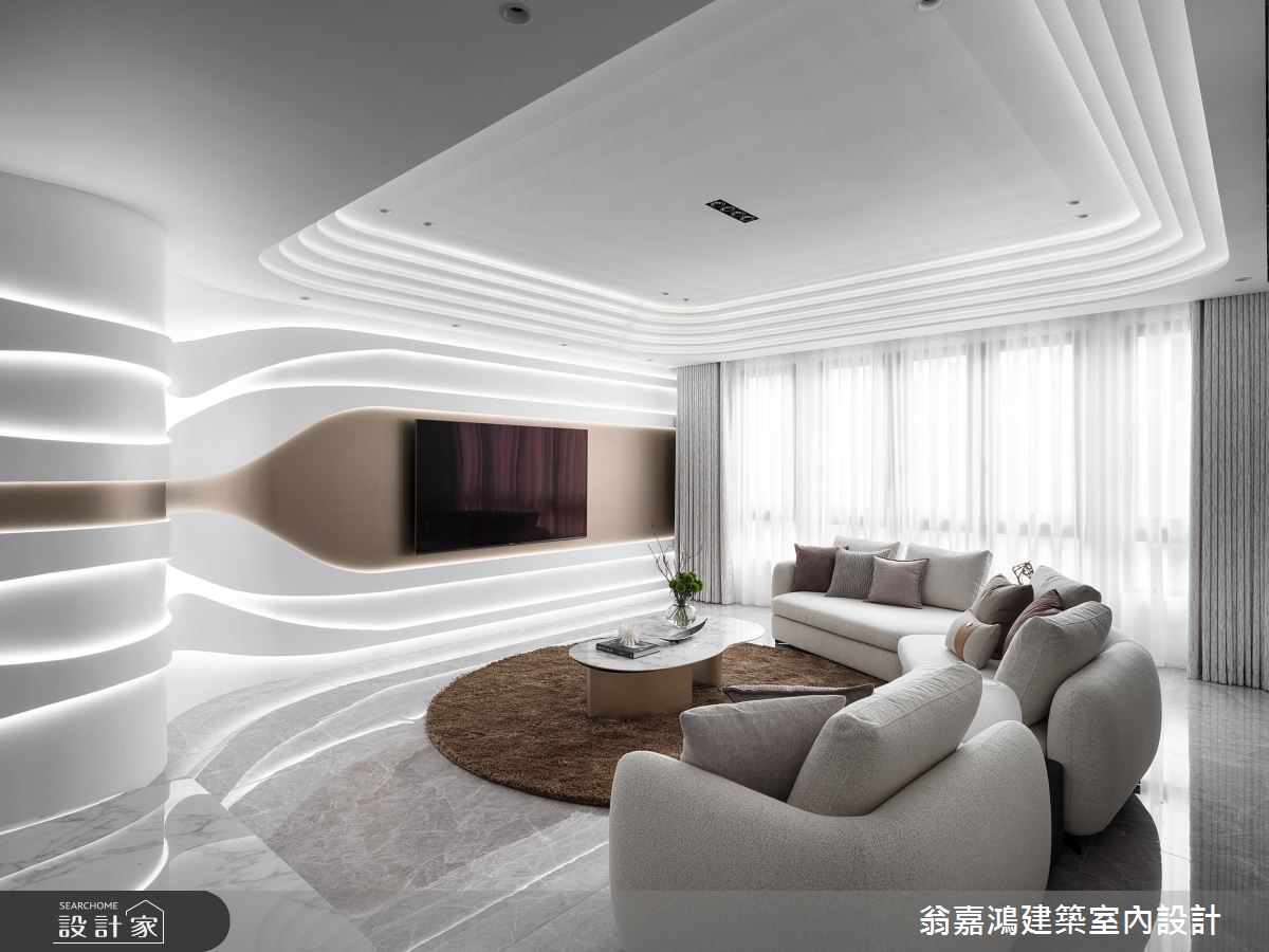 220坪毛胚屋＿現代風客廳案例圖片＿翁嘉鴻建築室內設計｜懷生設計＿懷生_68.桃園-C House之9