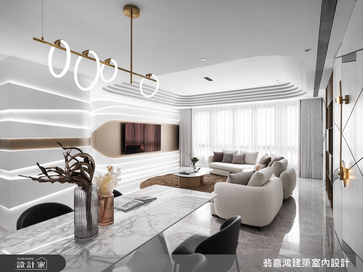 220坪毛胚屋＿現代風客廳餐廳案例圖片＿翁嘉鴻建築室內設計｜懷生設計＿懷生_68.桃園-C House之11