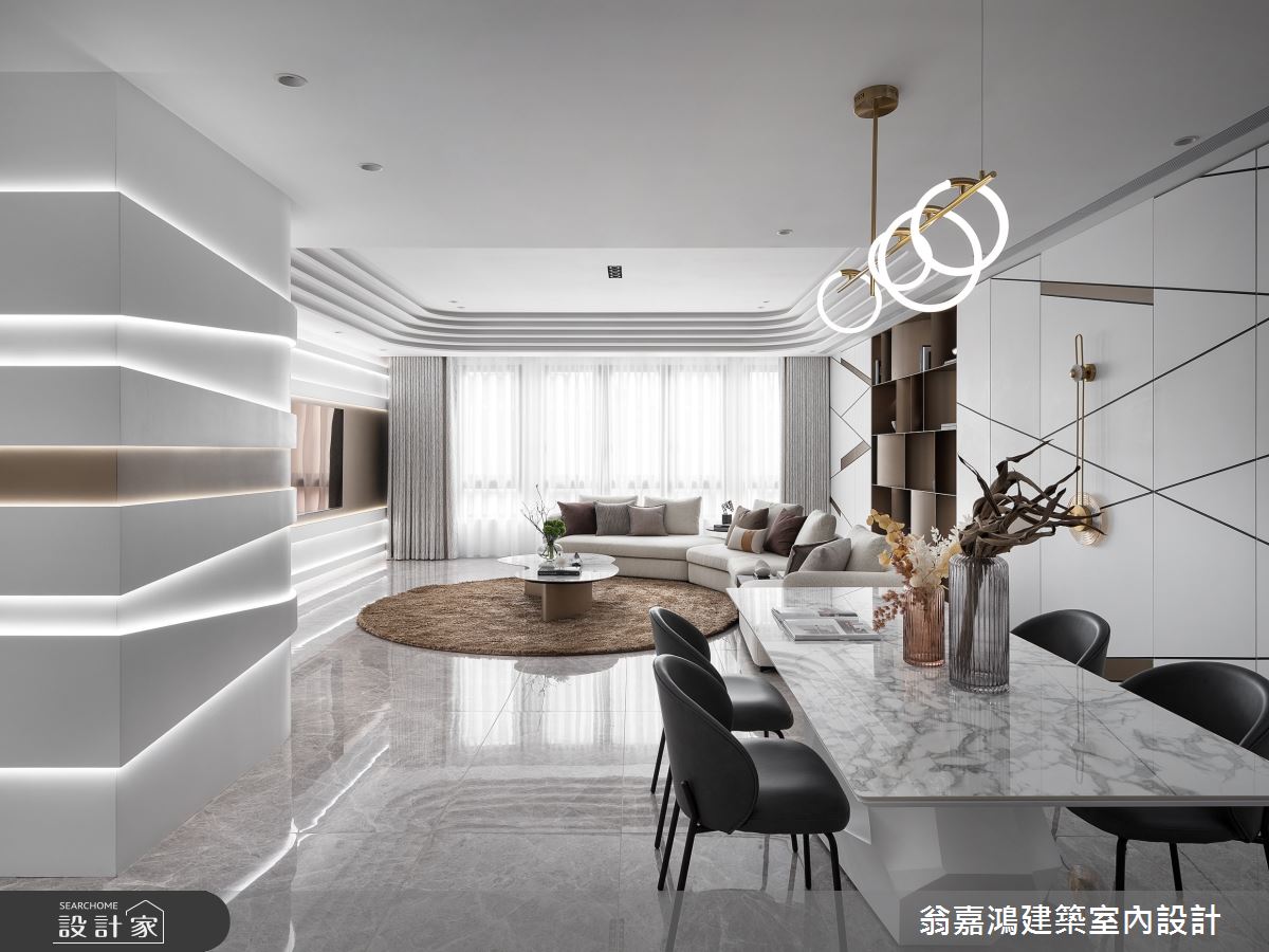 220坪毛胚屋＿現代風客廳餐廳案例圖片＿翁嘉鴻建築室內設計｜懷生設計＿懷生_68.桃園-C House之17