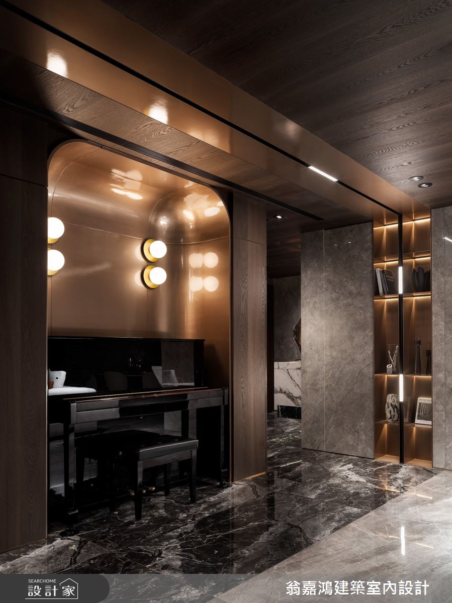 90坪毛胚屋＿現代風客廳案例圖片＿翁嘉鴻建築室內設計｜懷生設計＿懷生_69.新莊-W House之7