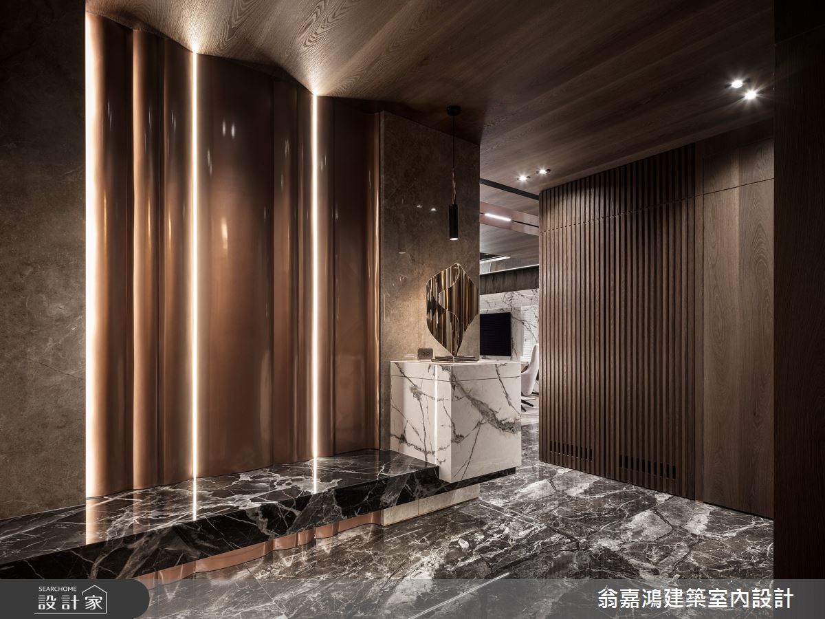 90坪毛胚屋＿現代風玄關案例圖片＿翁嘉鴻建築室內設計｜懷生設計＿懷生_69.新莊-W House之13