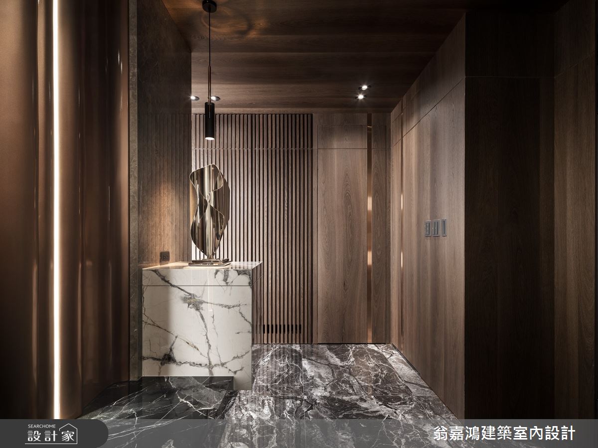90坪毛胚屋＿現代風玄關案例圖片＿翁嘉鴻建築室內設計｜懷生設計＿懷生_69.新莊-W House之14