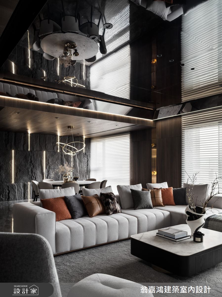 90坪毛胚屋＿現代風客廳餐廳案例圖片＿翁嘉鴻建築室內設計｜懷生設計＿懷生_69.新莊-W House之20