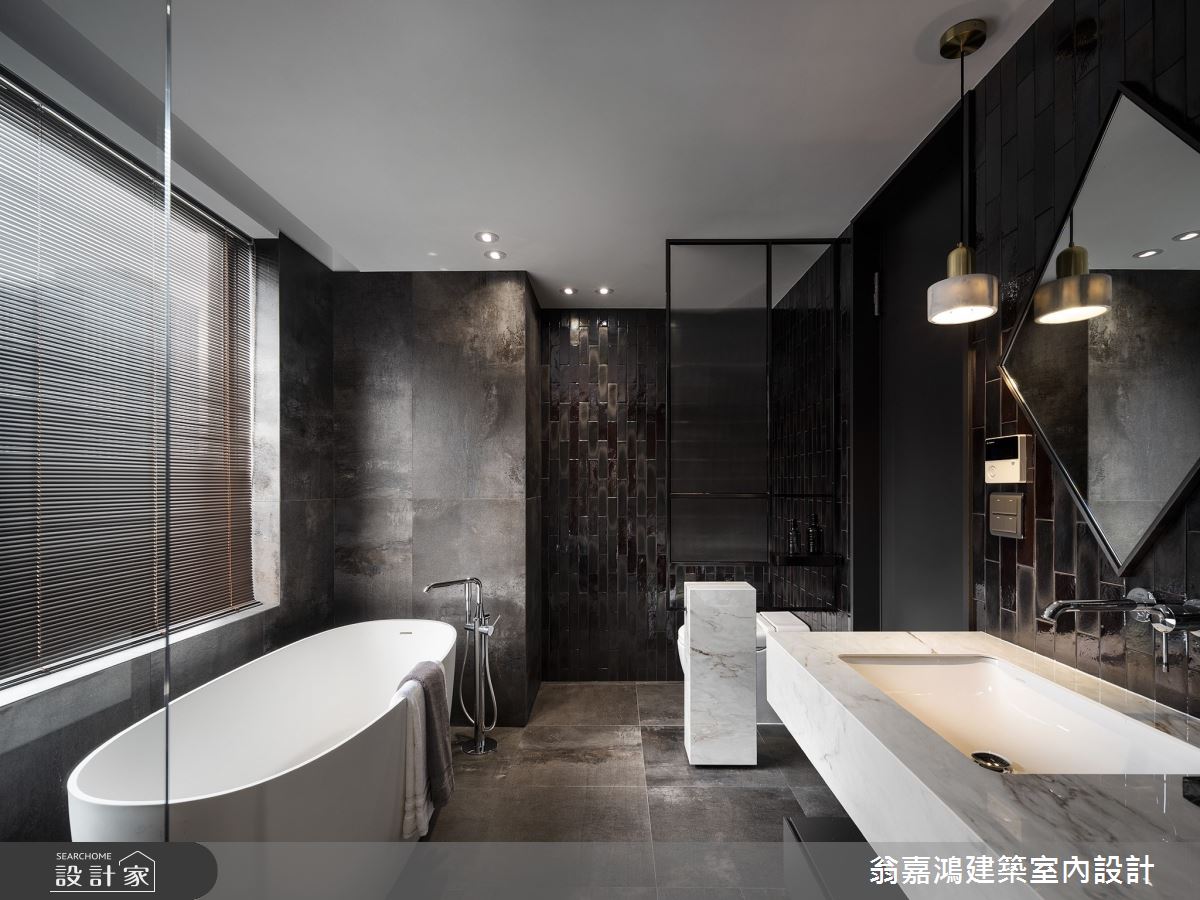 90坪毛胚屋＿現代風浴室案例圖片＿翁嘉鴻建築室內設計｜懷生設計＿懷生_69.新莊-W House之28