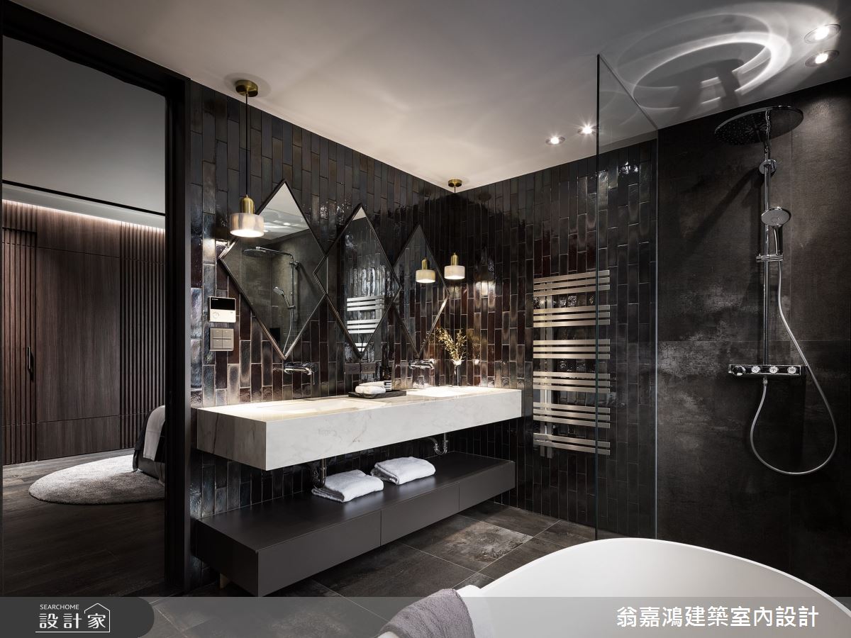 90坪毛胚屋＿現代風浴室案例圖片＿翁嘉鴻建築室內設計｜懷生設計＿懷生_69.新莊-W House之29