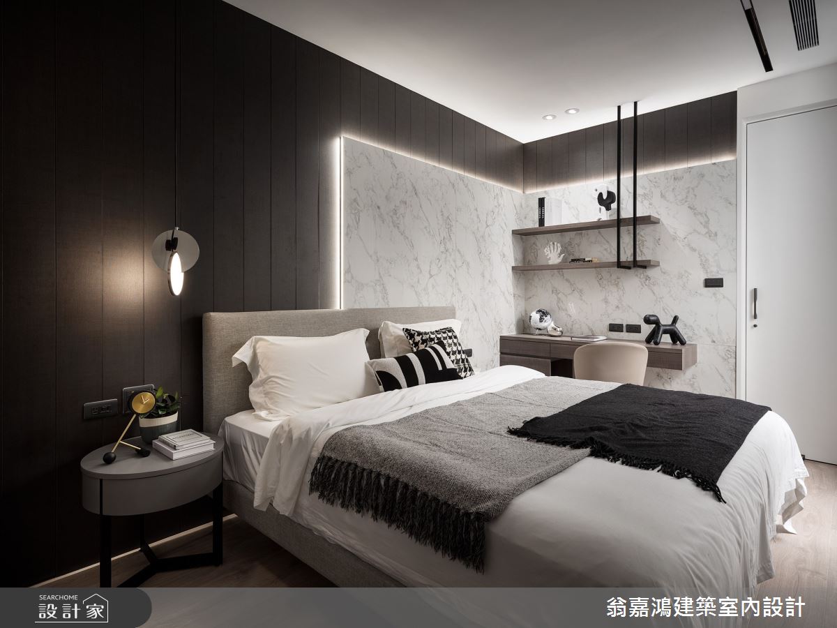 90坪毛胚屋＿現代風臥室案例圖片＿翁嘉鴻建築室內設計｜懷生設計＿懷生_69.新莊-W House之35