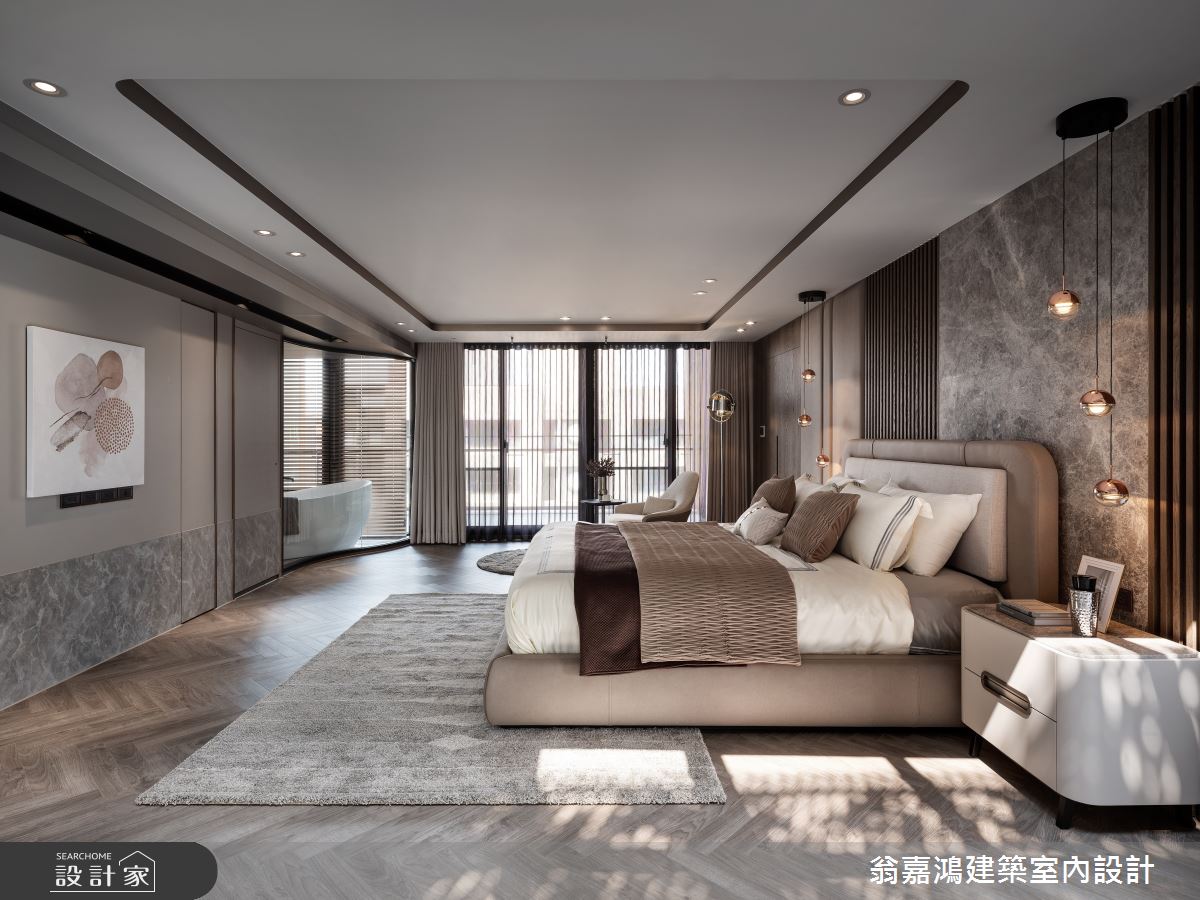 120坪毛胚屋＿現代飯店風臥室浴室案例圖片＿翁嘉鴻建築室內設計｜懷生設計＿懷生_70.台北文山區-L House之18