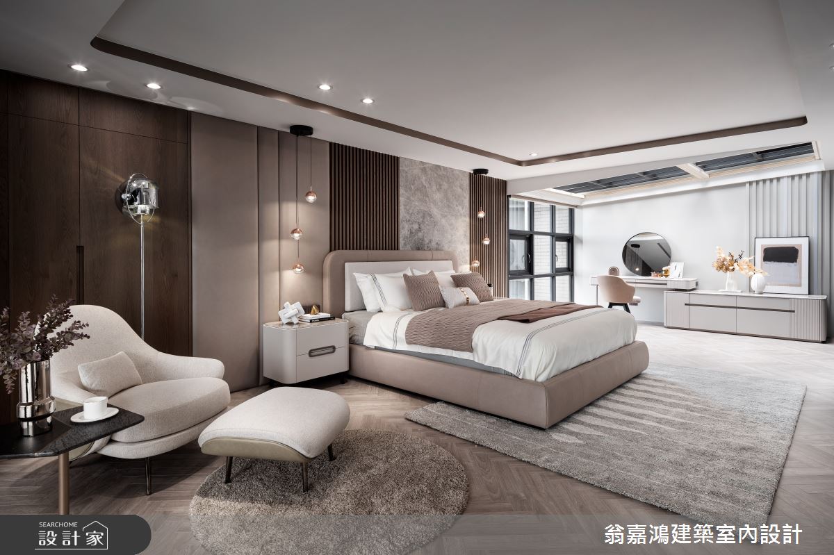 120坪毛胚屋＿現代飯店風臥室案例圖片＿翁嘉鴻建築室內設計｜懷生設計＿懷生_70.台北文山區-L House之20