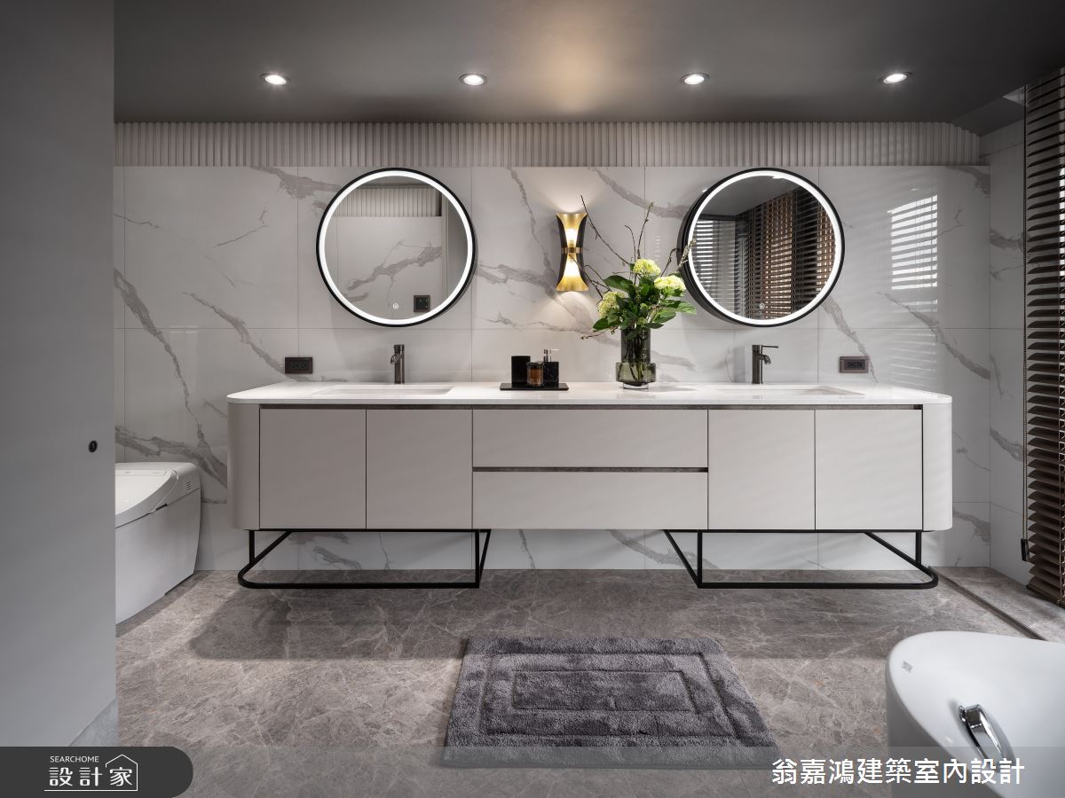 120坪毛胚屋＿現代飯店風浴室案例圖片＿翁嘉鴻建築室內設計｜懷生設計＿懷生_70.台北文山區-L House之26
