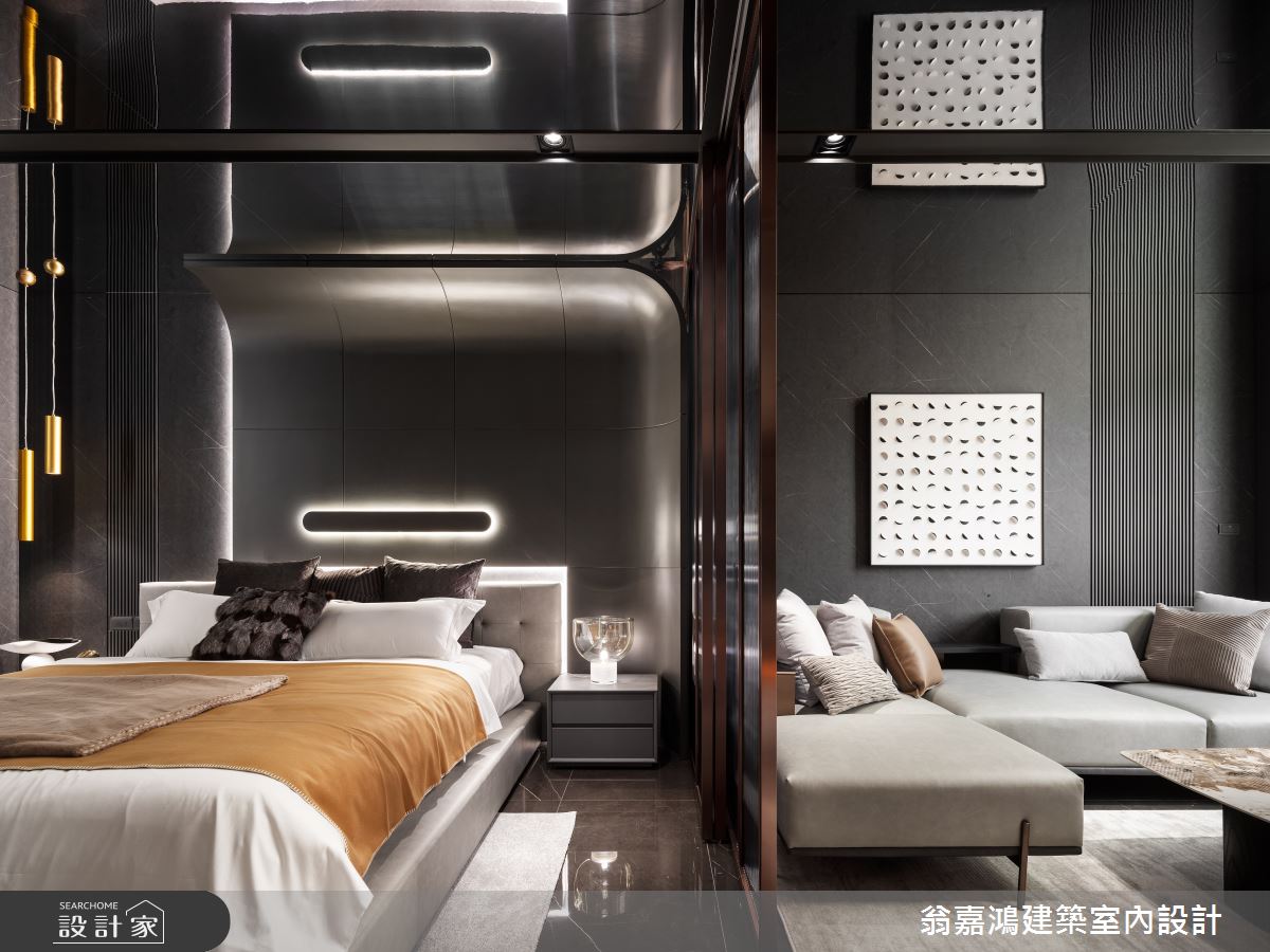 60坪中古屋(5~15年)＿現代風客廳臥室案例圖片＿翁嘉鴻建築室內設計｜懷生設計＿懷生_71.桃園-K House之4
