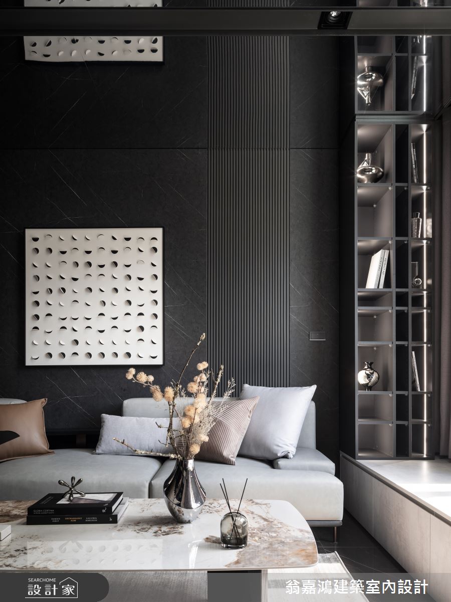 60坪中古屋(5~15年)＿現代風客廳臥榻案例圖片＿翁嘉鴻建築室內設計｜懷生設計＿懷生_71.桃園-K House之13