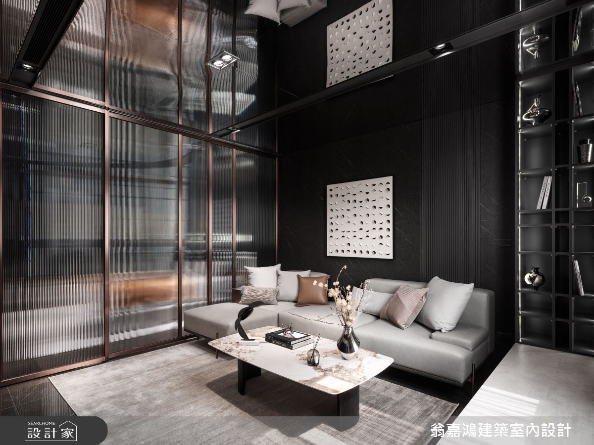 60坪中古屋(5~15年)＿現代風客廳臥榻案例圖片＿翁嘉鴻建築室內設計｜懷生設計＿懷生_71.桃園-K House之15