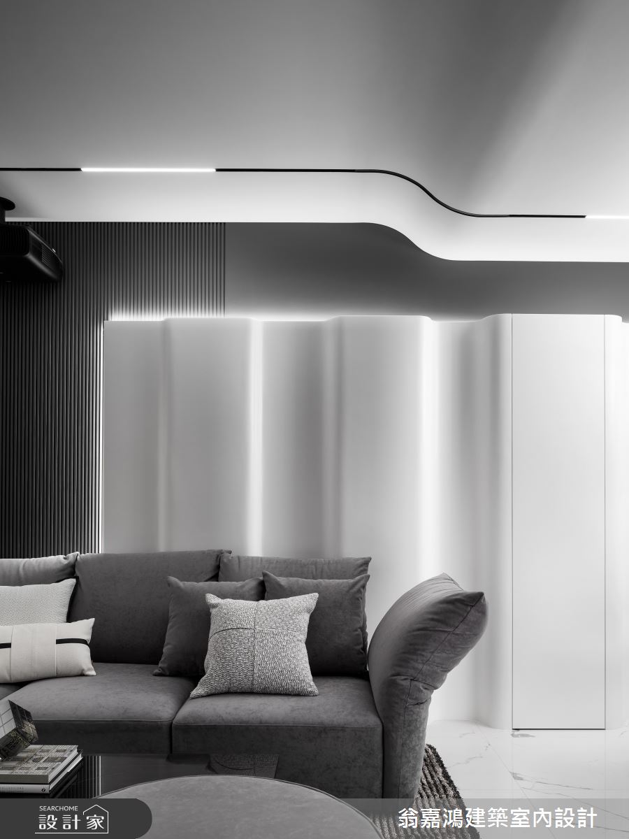 60坪中古屋(5~15年)＿現代風客廳案例圖片＿翁嘉鴻建築室內設計｜懷生設計＿懷生_71.桃園-K House之30