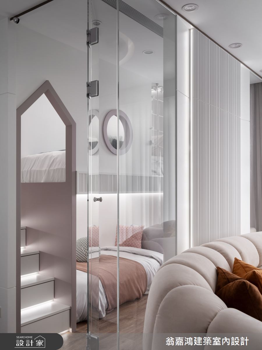 60坪中古屋(5~15年)＿現代風臥室樓梯案例圖片＿翁嘉鴻建築室內設計｜懷生設計＿懷生_71.桃園-K House之32