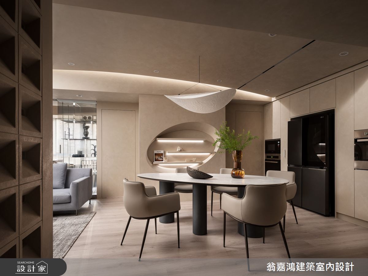 35坪新成屋(5年以下)＿侘寂風餐廳案例圖片＿翁嘉鴻建築室內設計｜懷生設計＿懷生_72.台南-L House之14