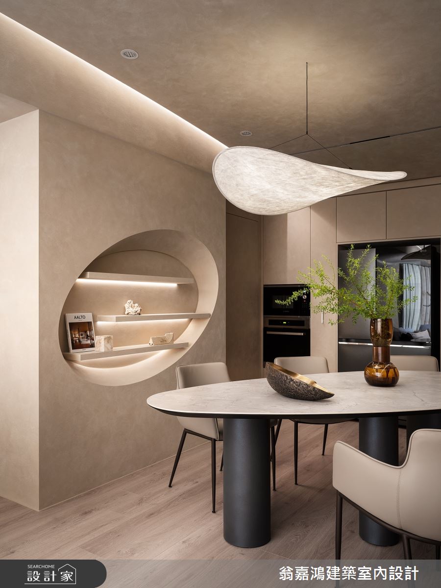 35坪新成屋(5年以下)＿侘寂風餐廳案例圖片＿翁嘉鴻建築室內設計｜懷生設計＿懷生_72.台南-L House之15