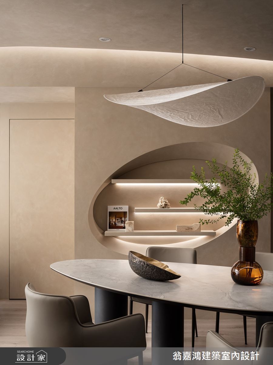 35坪新成屋(5年以下)＿侘寂風餐廳案例圖片＿翁嘉鴻建築室內設計｜懷生設計＿懷生_72.台南-L House之16