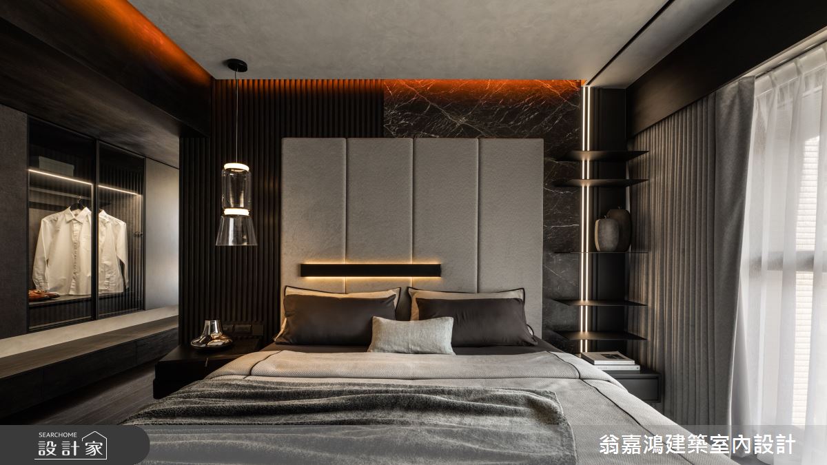 55坪新成屋(5年以下)＿現代風臥室案例圖片＿翁嘉鴻建築室內設計｜懷生設計＿懷生_73.台北-C House之9