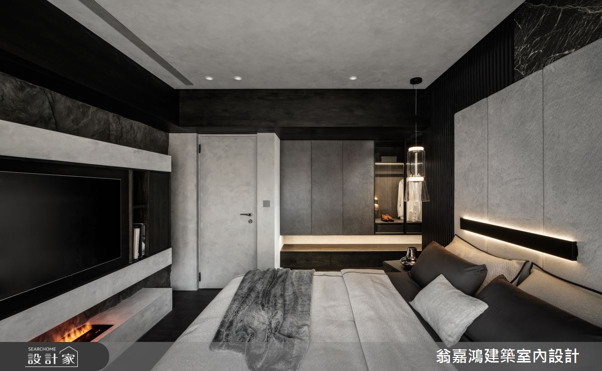 55坪新成屋(5年以下)＿現代風臥室案例圖片＿翁嘉鴻建築室內設計｜懷生設計＿懷生_73.台北-C House之11