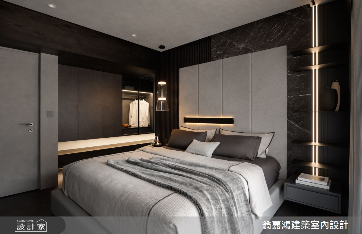 55坪新成屋(5年以下)＿現代風臥室案例圖片＿翁嘉鴻建築室內設計｜懷生設計＿懷生_73.台北-C House之15
