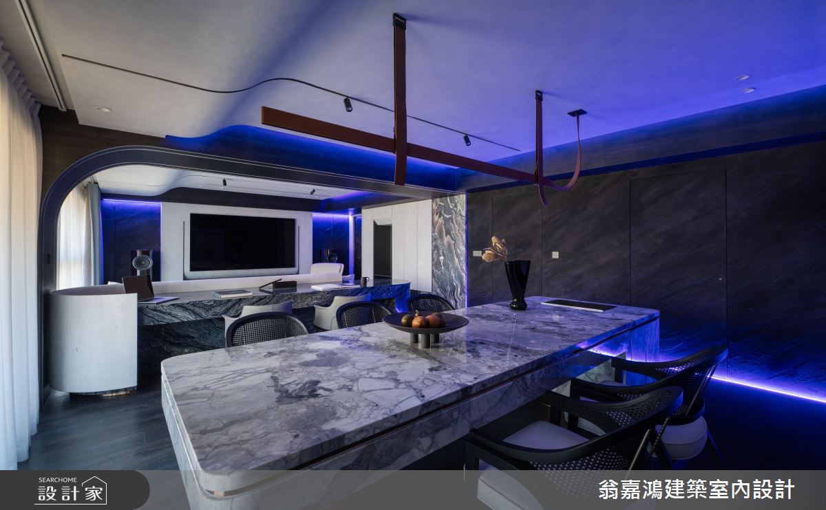 55坪新成屋(5年以下)＿現代風廚房中島案例圖片＿翁嘉鴻建築室內設計｜懷生設計＿懷生_73.台北-C House之33