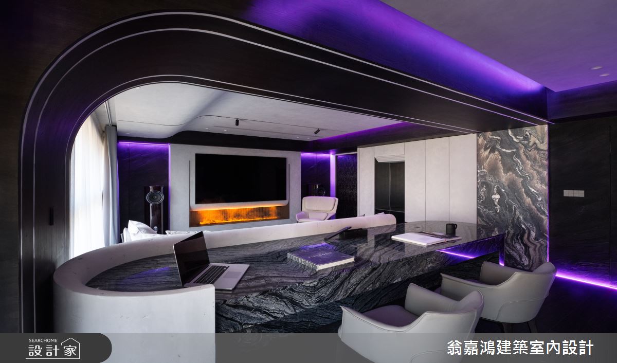 55坪新成屋(5年以下)＿現代風書房案例圖片＿翁嘉鴻建築室內設計｜懷生設計＿懷生_73.台北-C House之34