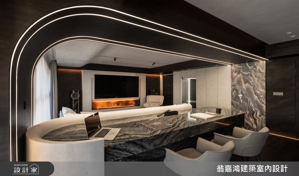 55坪新成屋(5年以下)＿現代風書房案例圖片＿翁嘉鴻建築室內設計｜懷生設計＿懷生_73.台北-C House之35