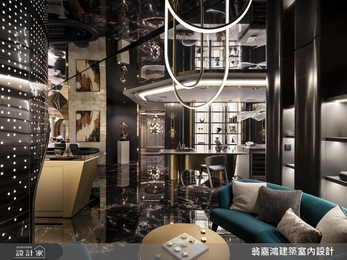 158坪新成屋(5年以下)＿奢華風餐廳案例圖片＿翁嘉鴻建築室內設計｜懷生設計＿懷生_74.台北-元利信義聯勤-C House之8