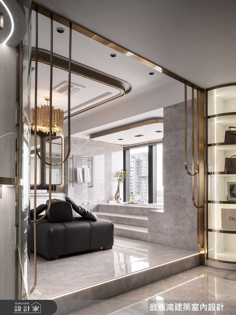 158坪新成屋(5年以下)＿奢華風浴室案例圖片＿翁嘉鴻建築室內設計｜懷生設計＿懷生_74.台北-元利信義聯勤-C House之104