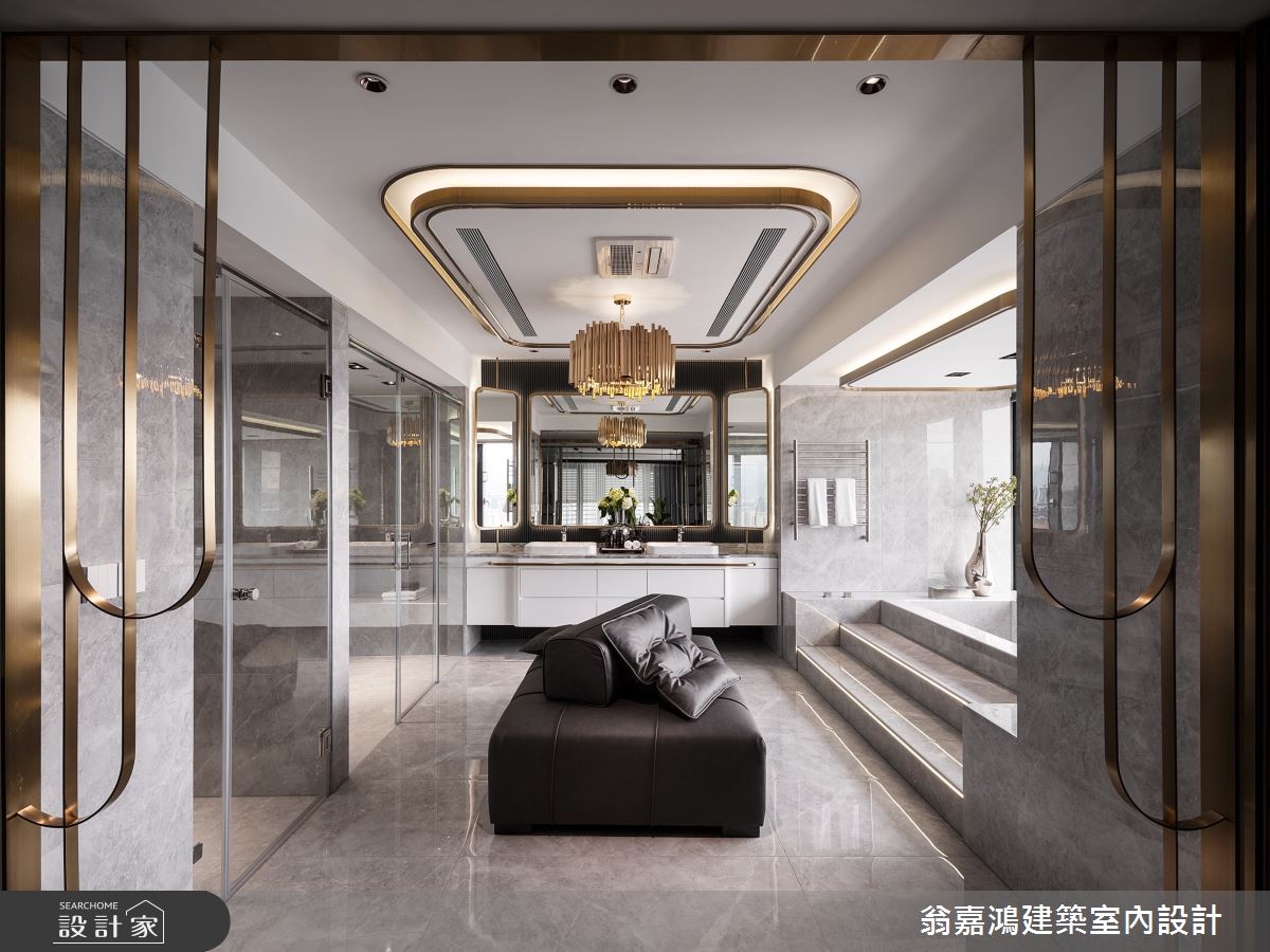 158坪新成屋(5年以下)＿奢華風浴室案例圖片＿翁嘉鴻建築室內設計｜懷生設計＿懷生_74.台北-元利信義聯勤-C House之105