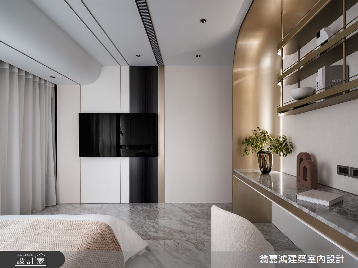 158坪新成屋(5年以下)＿奢華風臥室案例圖片＿翁嘉鴻建築室內設計｜懷生設計＿懷生_74.台北-元利信義聯勤-C House之120