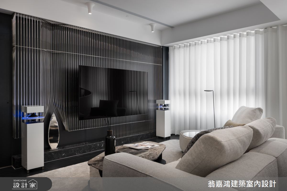 30坪新成屋(5年以下)＿現代風客廳案例圖片＿翁嘉鴻建築室內設計｜懷生設計＿懷生_75.桃園-H House之9