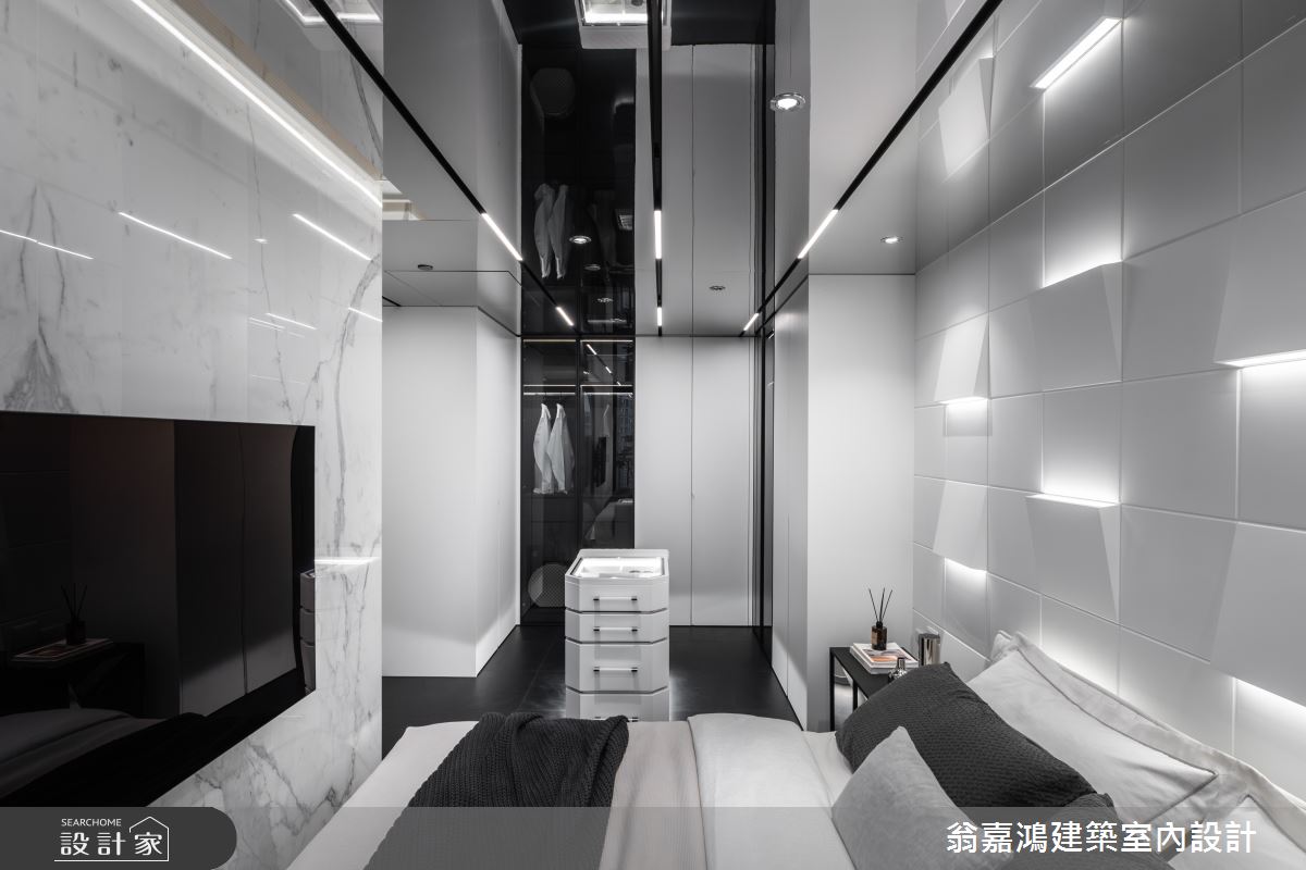 30坪新成屋(5年以下)＿現代風臥室更衣間案例圖片＿翁嘉鴻建築室內設計｜懷生設計＿懷生_75.桃園-H House之39