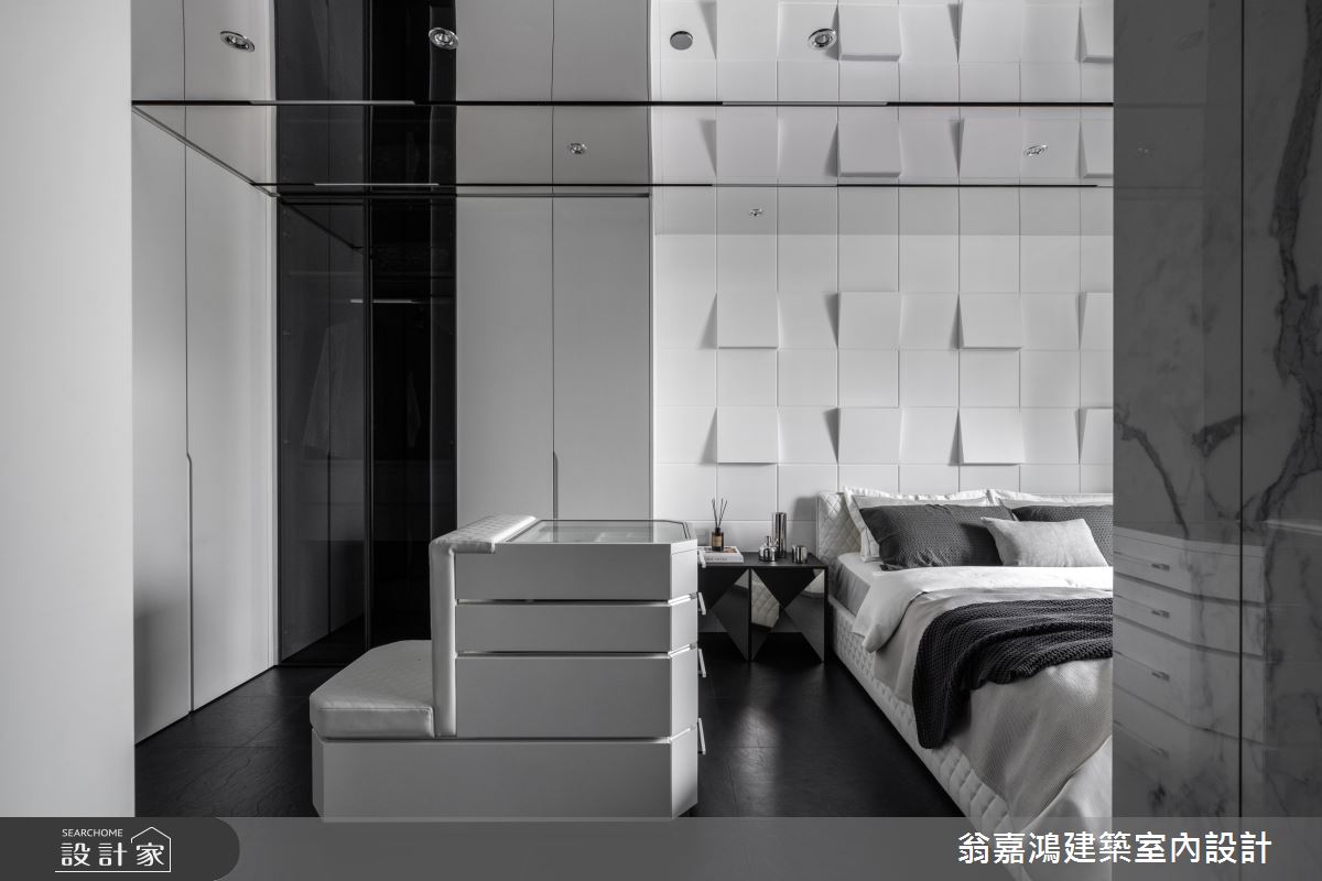 30坪新成屋(5年以下)＿現代風臥室更衣間案例圖片＿翁嘉鴻建築室內設計｜懷生設計＿懷生_75.桃園-H House之41