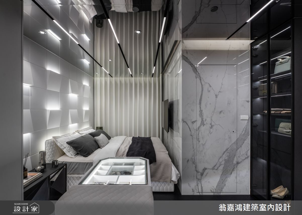30坪新成屋(5年以下)＿現代風臥室更衣間案例圖片＿翁嘉鴻建築室內設計｜懷生設計＿懷生_75.桃園-H House之44