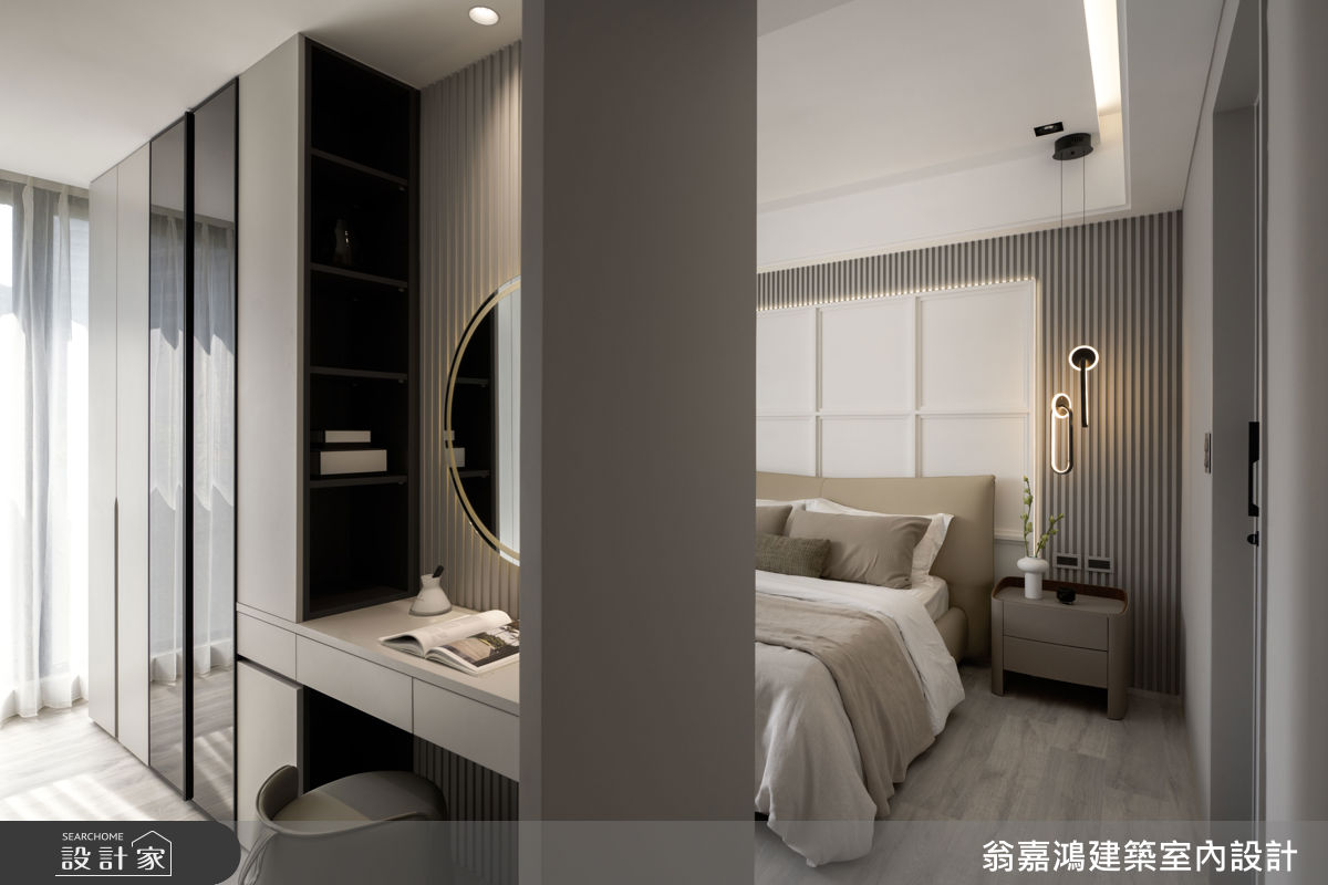 40坪新成屋(5年以下)＿現代風臥室更衣間案例圖片＿翁嘉鴻建築室內設計｜懷生設計＿懷生_76.台北-Y House之29